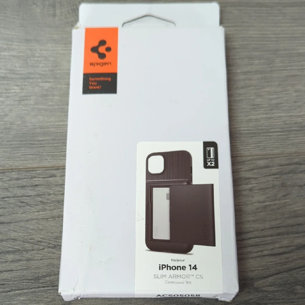 Spigen Slim Armor CS Case for iPhone 14 Black - Picture 2 of 3